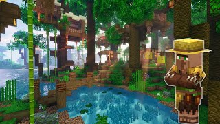 Jungle Treehouse Village in Minecraft  Build Timelapse [upl. by Orferd]