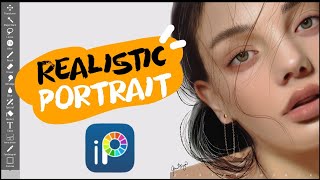 Ibis Paint X Tutorial Realistic Digital Painting Process [upl. by Nette]