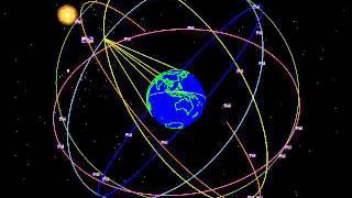 NGA  GPS Constellation Animation [upl. by Esinel]