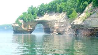 A Boat Tour of the Pictured Rocks National Lakeshore near Munising Mi [upl. by Aicinet]