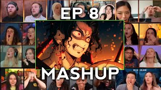 Demon Slayer Season 4 Episode 8 Reaction Mashup [upl. by Nanah]