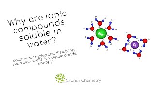 Why are ionic compounds soluble in water [upl. by Demaria322]