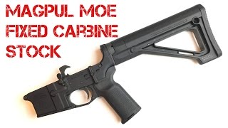 Magpul MOE Fixed Carbine Stock InstallOverview [upl. by Assyli]