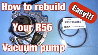 How to rebuild the vacuum pump on a Mini Cooper S R56 N14 [upl. by Stedmann]