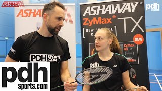 Ashaway Superlight 99SQ Viper XT 1600 amp Phantom Badminton Racket review by PDHSportscom [upl. by Oidgime]