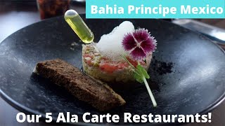 Our 5 A La Carte Restaurants At Bahia Principe Luxury Akumal amp Grand Tulum Mexico All Inclusive [upl. by Ambrogio]