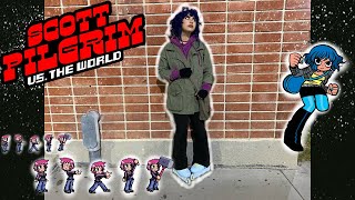 Roller Blading  as Ramona Flowers 💙👾💥🤛🏽 [upl. by Willa]