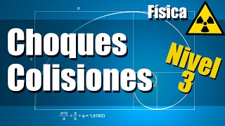 Choques o Colisiones  Ejercicios Resueltos  Nivel 3 [upl. by Sybila]