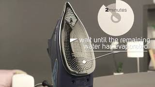 Rowenta Tip How do I clean my steam iron [upl. by Nomzaj]