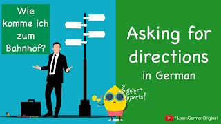 Asking for directions  nach dem Weg fragen  Deutsch im Alltag  Learn German  A1A2 [upl. by Basile194]