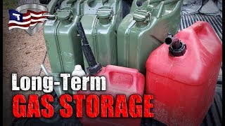 How To Store Gasoline LongTerm  Emergency Fuel Storage [upl. by Iba]