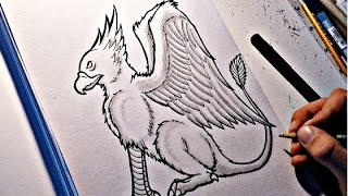 How To Draw a GRIFFIN [upl. by Ykcub787]