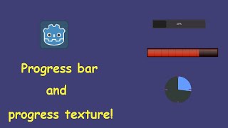 Progress bar texture progress and circular texture bar in Godot [upl. by Orpheus945]