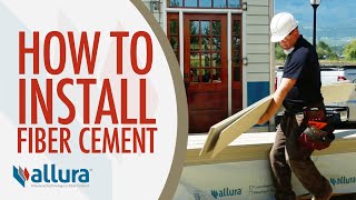 How To Install Fiber Cement Siding  Allura USA [upl. by Huesman890]