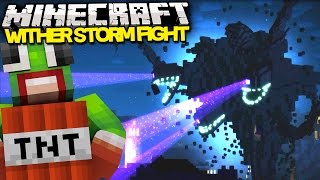 Minecraft WITHER STORM BOSS BATTLE  Vanilla Minecraft Boss Fight [upl. by Anneehs]