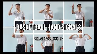 Basketball Hand Signals Violations and Fouls [upl. by Suoicerp]