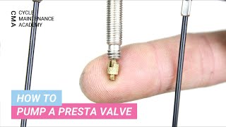 How To Pump A Presta Valve [upl. by Ymia773]