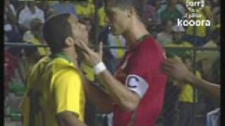 CRonaldo is about to start a fight with a brazilian player [upl. by Arch]