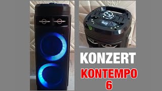 KONZERT KONTEMPO 6 Karaoke Speaker  Bluetooth Speaker Review [upl. by Vidovik]