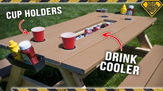 The ULTIMATE Picnic Table Cup Holders Included [upl. by Gratiana]