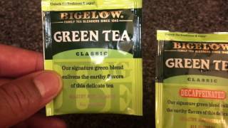 GREEN TEA  caffeinated versus decaffeinated [upl. by Nev]