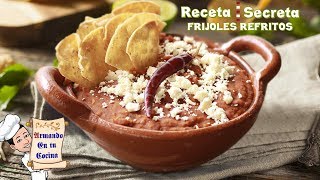 FRIJOLES REFRITOS  RECETA SECRETA SABOR A CHORIZO [upl. by Fraser]