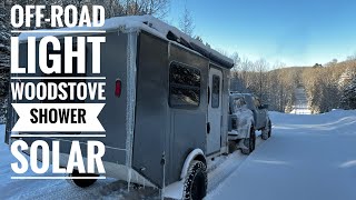 FULL TOUR Small Cargo Trailer to Camper Conversion [upl. by Hibbert]