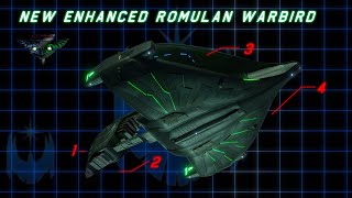 Enhanced Romulan Dderidex BattleCruiser  Bow to Stern Features [upl. by Kosiur910]