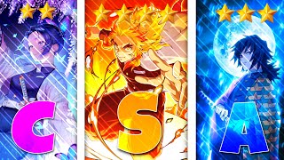 All BREATHINGS And DEMON ART TIER LIST in Slayers Unleashed  Guide [upl. by Ringsmuth658]