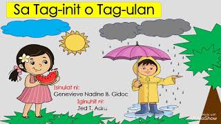 Sa Taginit o Tagulan [upl. by Htebzil]