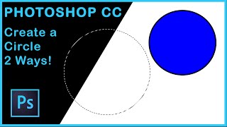 Photoshop Tutorial  How to create a circle in Photoshop [upl. by Neyuh]