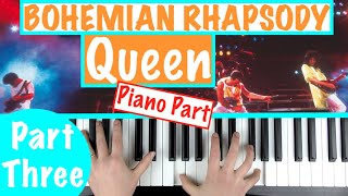 How to play BOHEMIAN RHAPSODY  Queen Part 3 Piano Chords  Accompaniment Tutorial [upl. by Elumas]