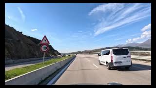 POV ElbasanTirana Highway 4K [upl. by Aihsile]