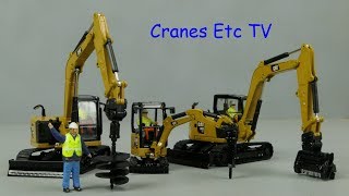 Diecast Masters Caterpillar Mini Excavators by Cranes Etc TV [upl. by Annet]