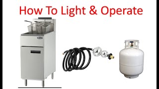 How To Light amp Operate Your Standalone Commercial Deep Fryer In The Country At A Fish Fry [upl. by Jezabel]