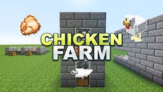 Minecraft  Automatic Chicken Farm  Tutorial 117 [upl. by Luke]