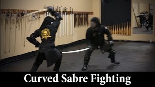 Curved Sabre Fighting  Sparring Showcase [upl. by Aihsirt]