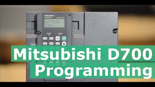 How to program the Mitsubishi D700 series VFD  AC Inverter D720 D740 [upl. by Nnaeirb]