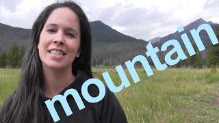 How to Say MOUNTAIN and SENTENCE  American English [upl. by Dumond]