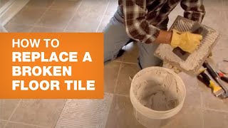 How to Replace a Broken Floor Tile [upl. by Gilly]