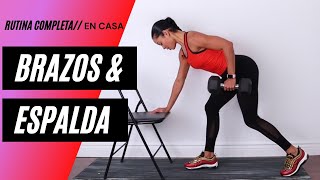 RUTINA COMPLETA DE BRAZOS ESPALDA BICEPS TRICEPS HOMBROS  No mas Brazos Flácidos y Caídos [upl. by Stucker]