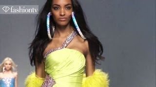 Blumarine Bright Colors Holograms and Metallics for Fall 2012  Milan Fashion Week  FashionTV [upl. by Alrad469]