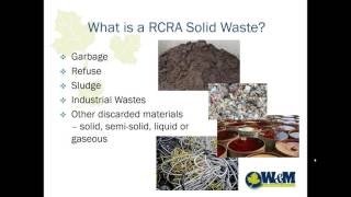 RCRA Hazardous Waste Management Training [upl. by Mcgraw500]