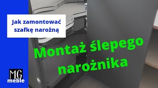 Montaż mebli kuchennych Ślepy narożnik [upl. by Anas]