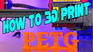 How to 3D Print PETG Filament Tips and Settings to 3D Print PETG Like a Pro  Cura [upl. by Annahpos]