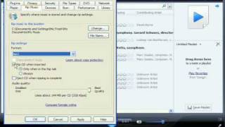 Ripping CDs to MP3 files using Windows Media Player 11 [upl. by Orihakat]