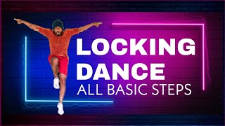 LOCKING DANCE ALL BASIC STEPS  with names [upl. by Israeli]