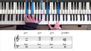 How to Play Jazz Piano Chord Extensions  Fast and Easy [upl. by Niowtna]