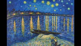 Vincent van Gogh Nuit étoilée sur le Rhône 1888 [upl. by Ecienal]