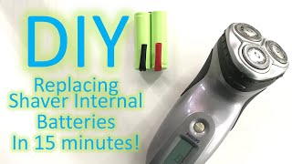 DIY Replacing Shaver Internal Batteries In 15 minutes [upl. by Aleyam113]